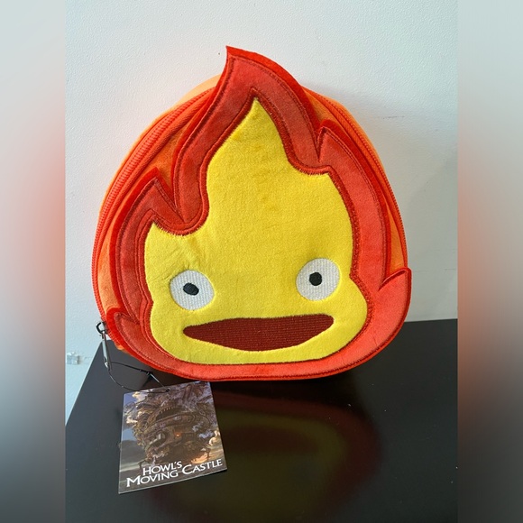 Studio Ghibli Howl's Moving Castle Calcifer Makeup Bag - Picture 3 of 8